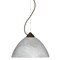 Besa Lighting Tessa Cord Pendant, Marble, Bronze Finish, 1x9W LED 1KX-420152-LED-BR - alternate 1
